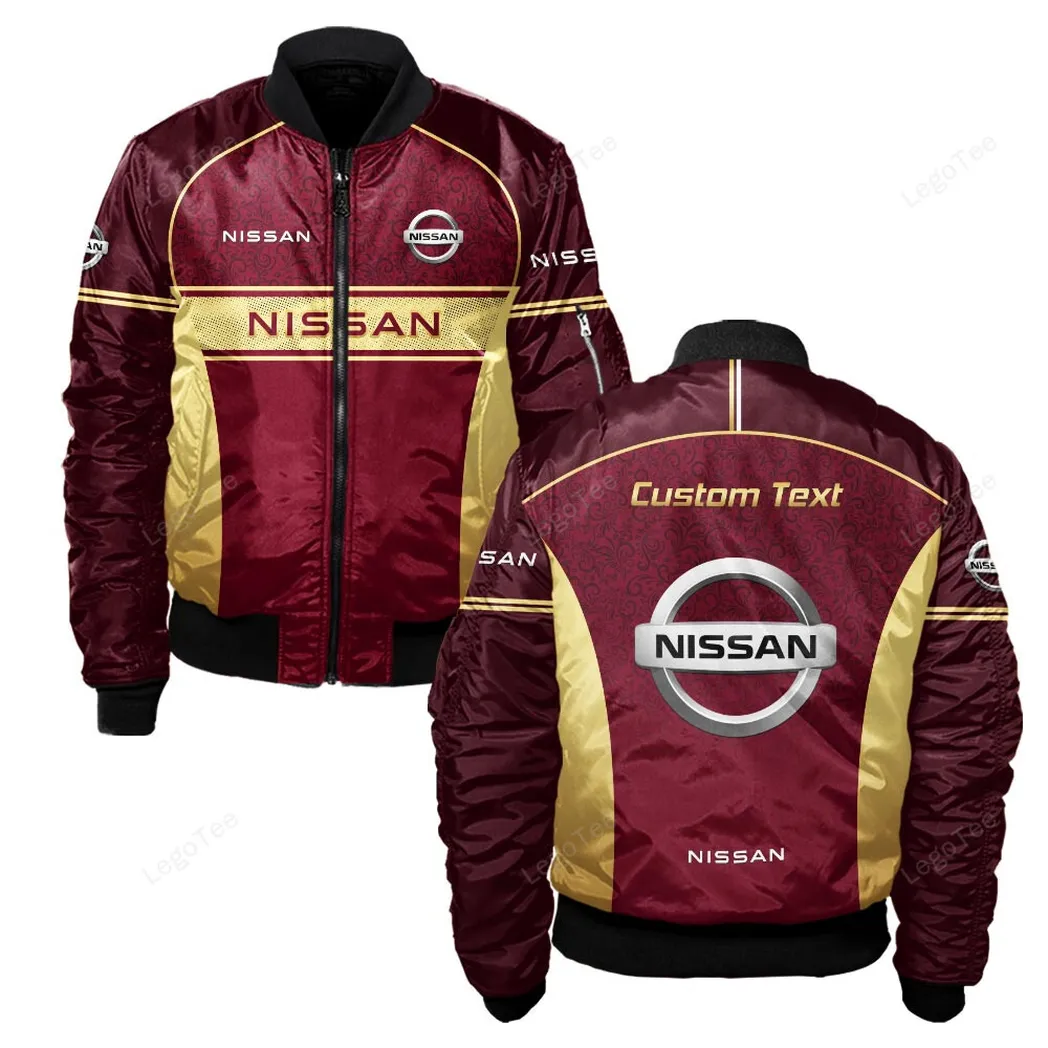 Nissan Bomberjacke für Sportwagen-Fans, All Over Print Geschenk für Auto-Enthusiasten Nissan Fans CAR137021325954-4