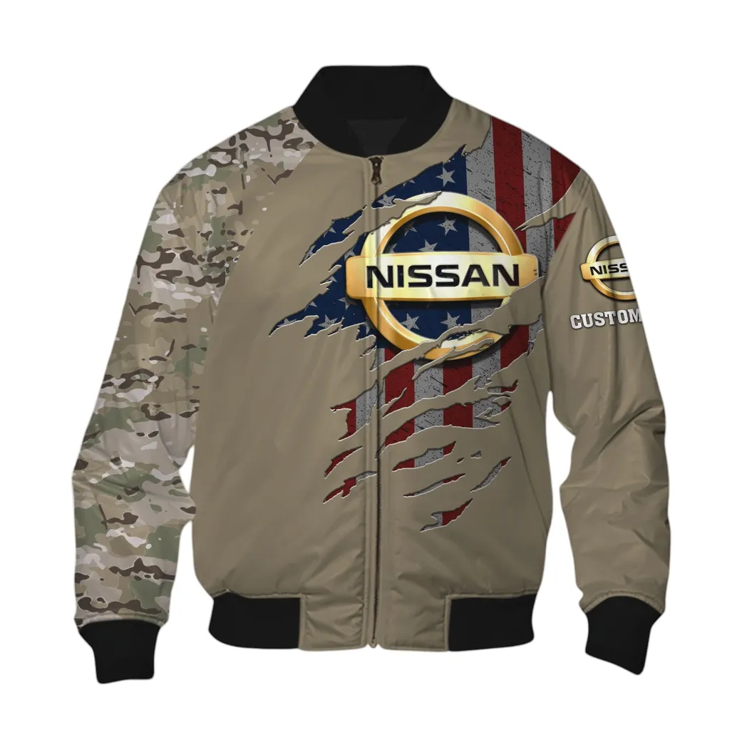 Nissan Bomberjacke für Sportwagen-Fans, All Over Print Geschenk für Auto-Enthusiasten Nissan Fans CAR46021725078-6