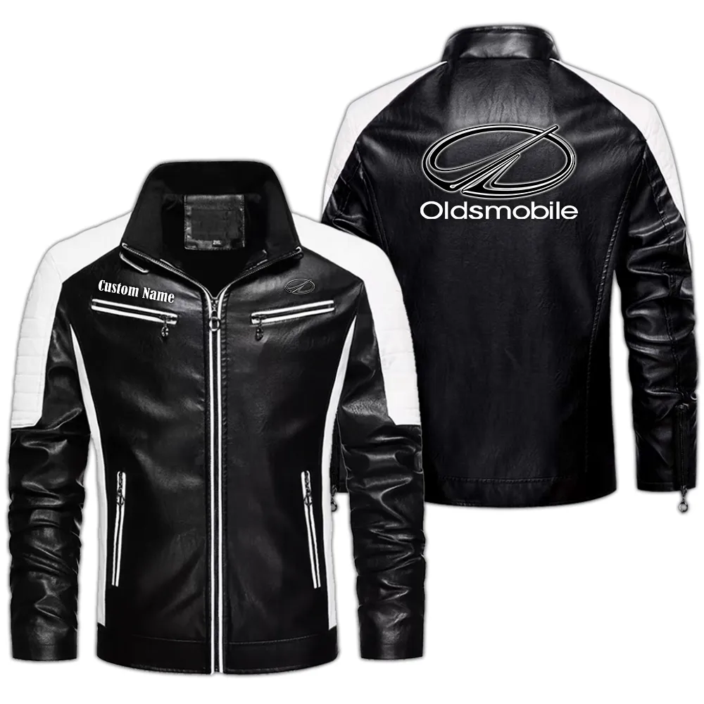 oldsmobile custom herren lederjacke fr autoliebhaber perfektes geschenk mit namen car0401022261 schwarz 1znlu