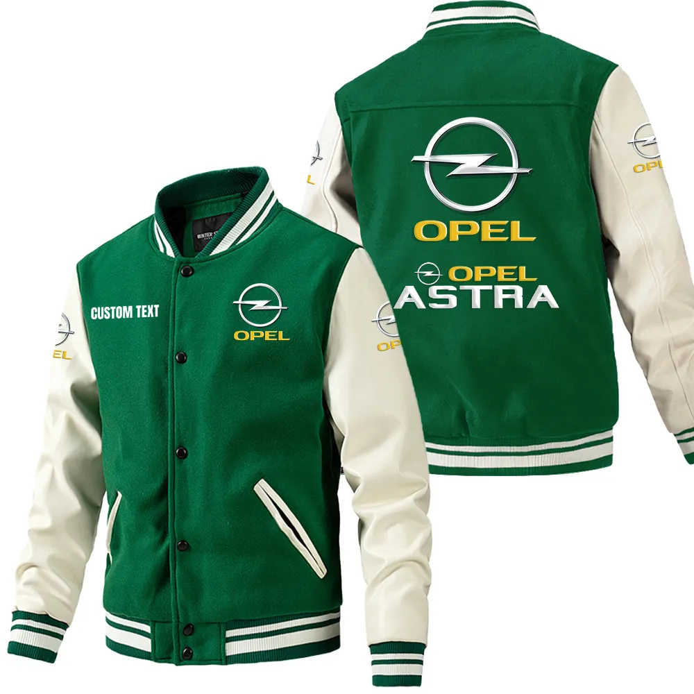 opel astra leder baseballjacke fr auto fans rmel mit all over print personalisierbar mit wunschname car1801112179 grn