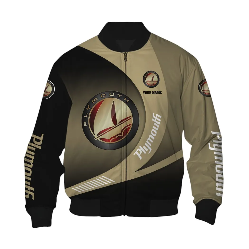 Plymouth Bomberjacke für Sportwagen-Fans, All Over Print Geschenk für Auto-Enthusiasten Plymouth Fans CAR7402222555