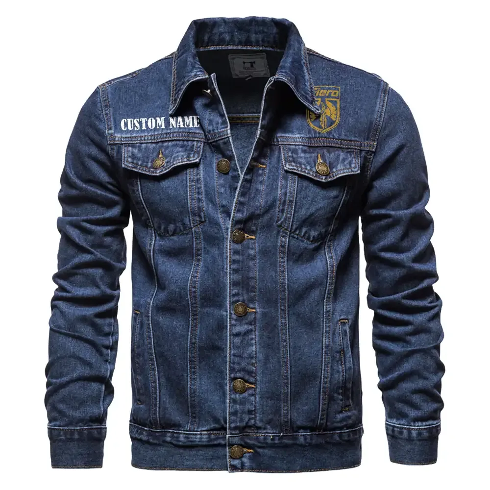 Pontiac Fiero Jeansjacke für Auto-Fans – Vintage-Stil mit Wunschname personalisierbar CAR1901132240 - Dunkelblau