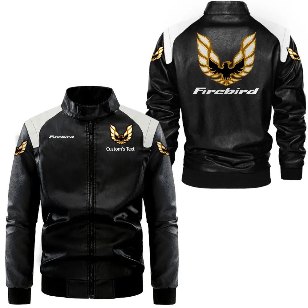 pontiac firebird lederjacke in schwarz wei fr auto fans allover print personalisierbar mit wunschname car0801062290 zdirk