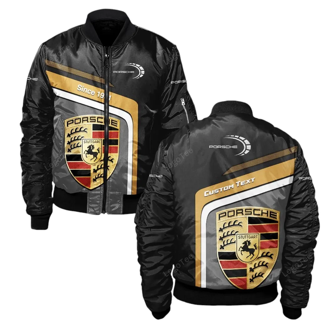 Porsche Bomberjacke für Sportwagen-Fans, All Over Print Geschenk für Auto-Enthusiasten Porsche Fans CAR11103032561