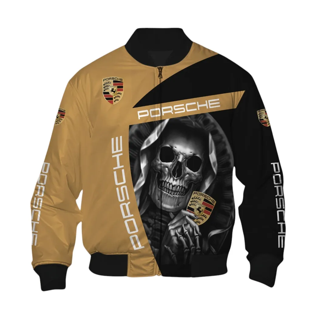 Porsche Bomberjacke für Sportwagen-Fans, All Over Print Geschenk für Auto-Enthusiasten Porsche Fans CAR6702212591
