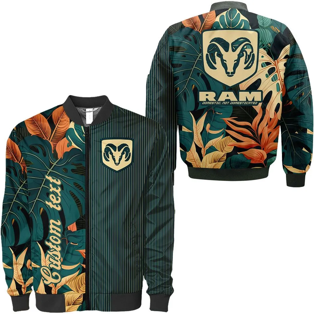 ram personalisierte bomberjacke fr auto liebhaber vintage 3d print namensdruck car434041725314 sndkp