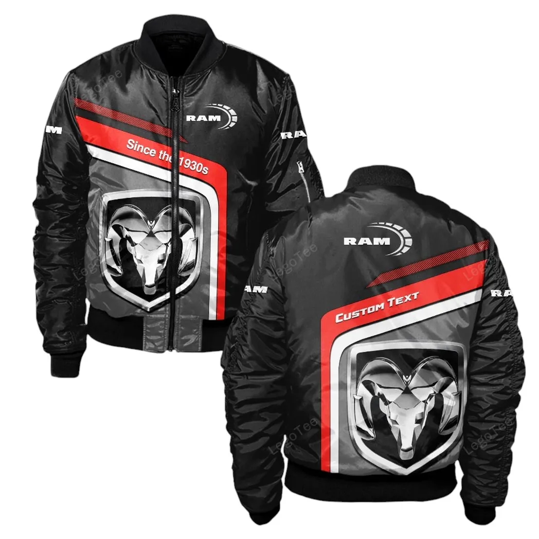 Ram Truck Bomberjacke für Sportwagen-Fans, All Over Print Geschenk für Auto-Enthusiasten Ram Truck Fans CAR11103032562