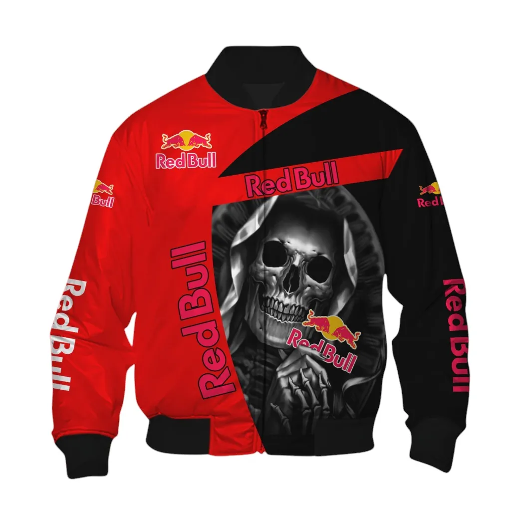 Red Bull Bomberjacke für Sportwagen-Fans, All Over Print Geschenk für Auto-Enthusiasten Red Bull Fans CAR6702212549