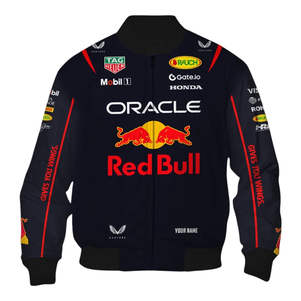 red bull racing personalisierte bomberjacke fr auto liebhaber vintage 3d print namensdruck car418050925674 derkt