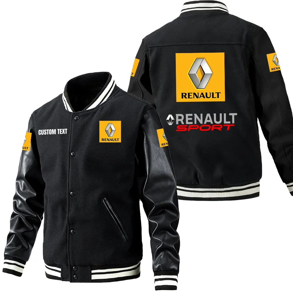 renault leder baseballjacke fr auto fans rmel mit all over print personalisierbar mit wunschname car1801112192 schwarz