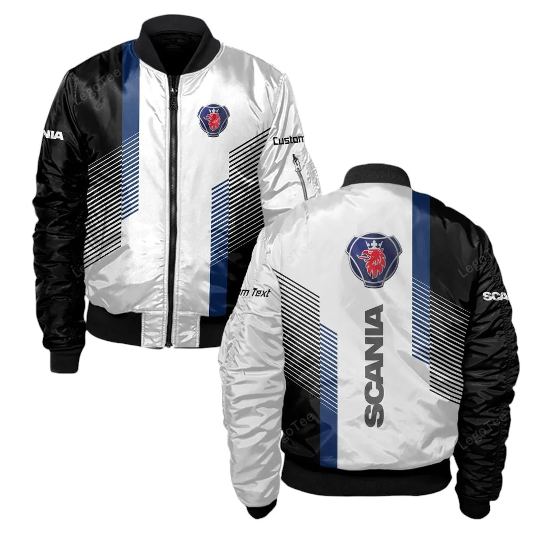 Scania Bomberjacke für Sportwagen-Fans, All Over Print Geschenk für Auto-Enthusiasten Scania Fans CAR10703122566
