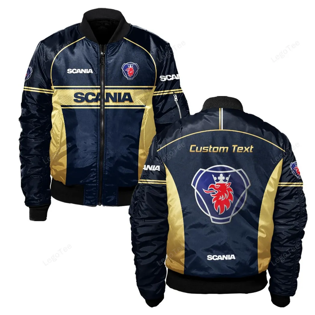 Scania Bomberjacke für Sportwagen-Fans, All Over Print Geschenk für Auto-Enthusiasten Scania Fans CAR137021325936-4