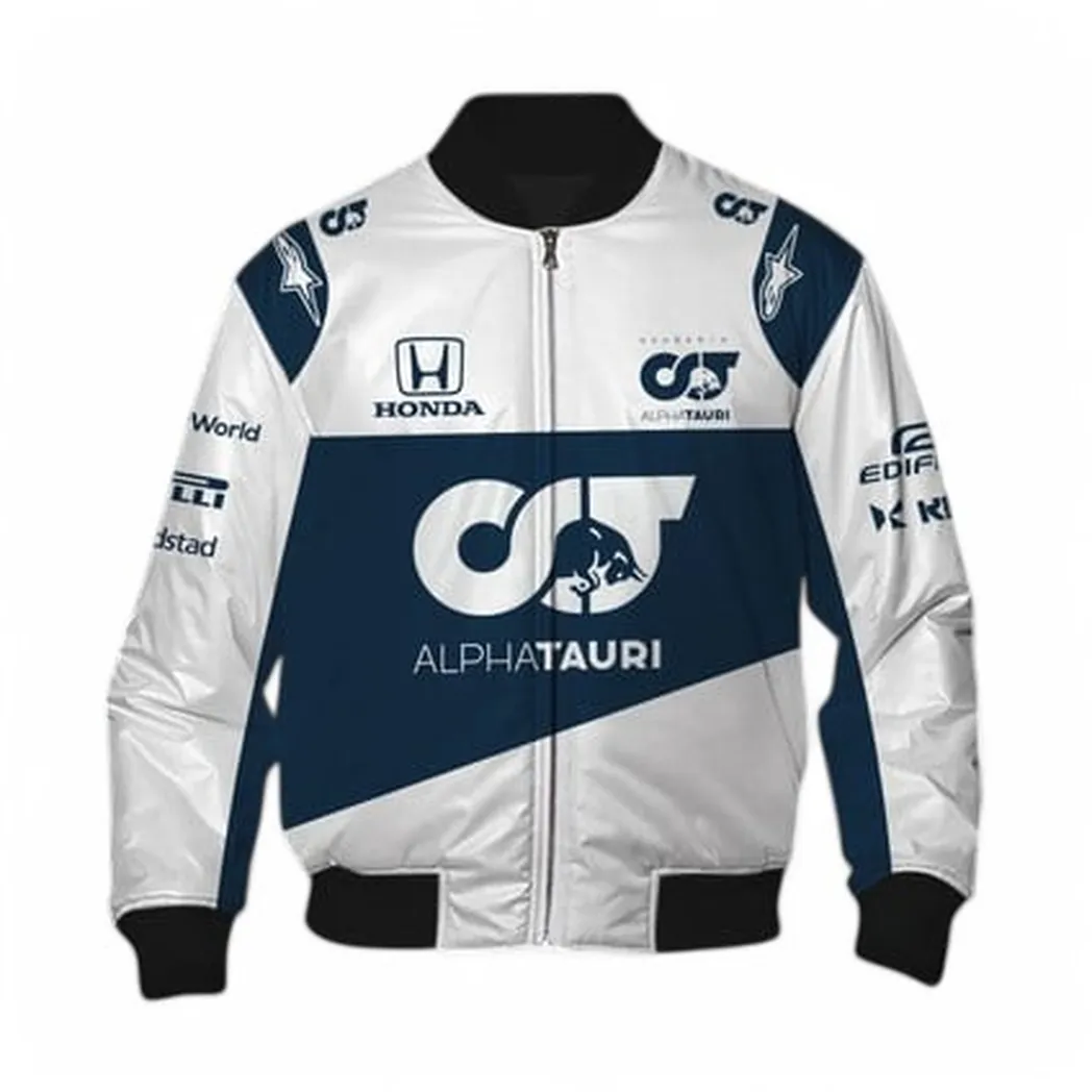 scuderia alphatauri personalisierte bomberjacke fr auto liebhaber vintage 3d print namensdruck scuderia alphatauri car40704092504 jo0m4