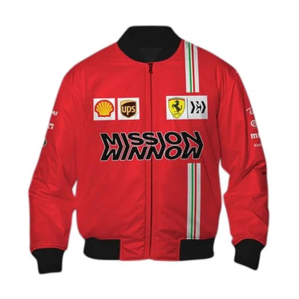 scuderia ferrari personalisierte bomberjacke fr auto liebhaber vintage 3d print namensdruck scuderia ferrari car40704092501 gv2rp