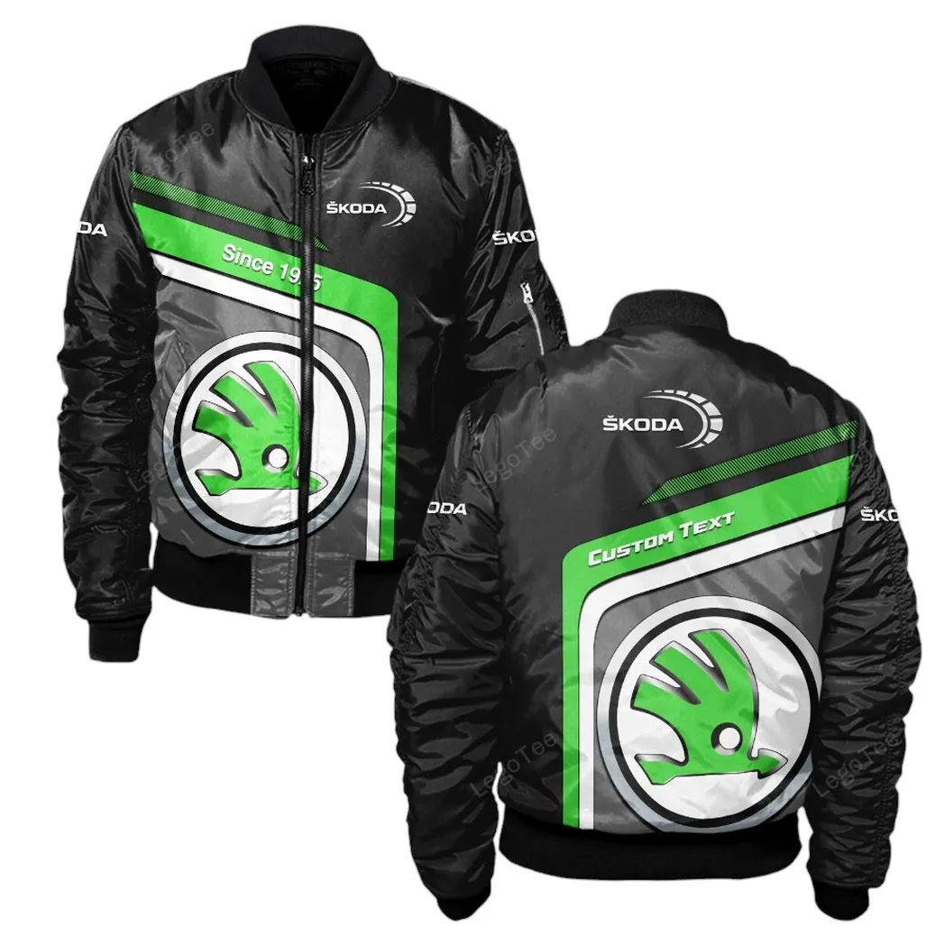 skoda bomberjacke fr sportwagen fans all over print geschenk fr auto enthusiasten skoda fans car11103032569 gqcfd