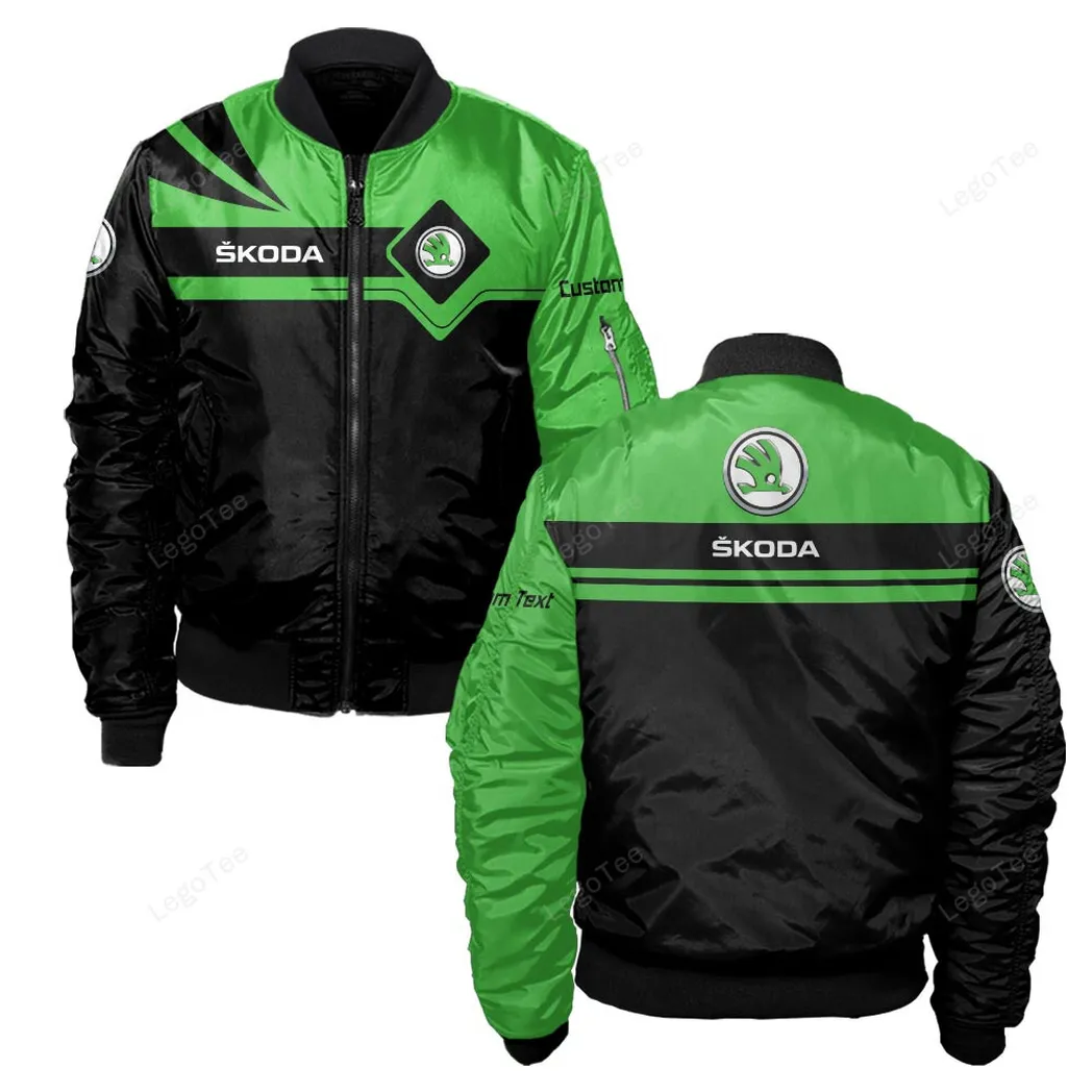 skoda bomberjacke fr sportwagen fans all over print geschenk fr auto enthusiasten skoda fans car9803032569 8mo9q