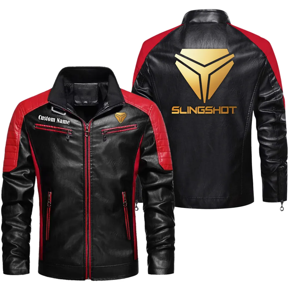 smart custom herren lederjacke fr autoliebhaber perfektes geschenk mit namen car0401022293 rot