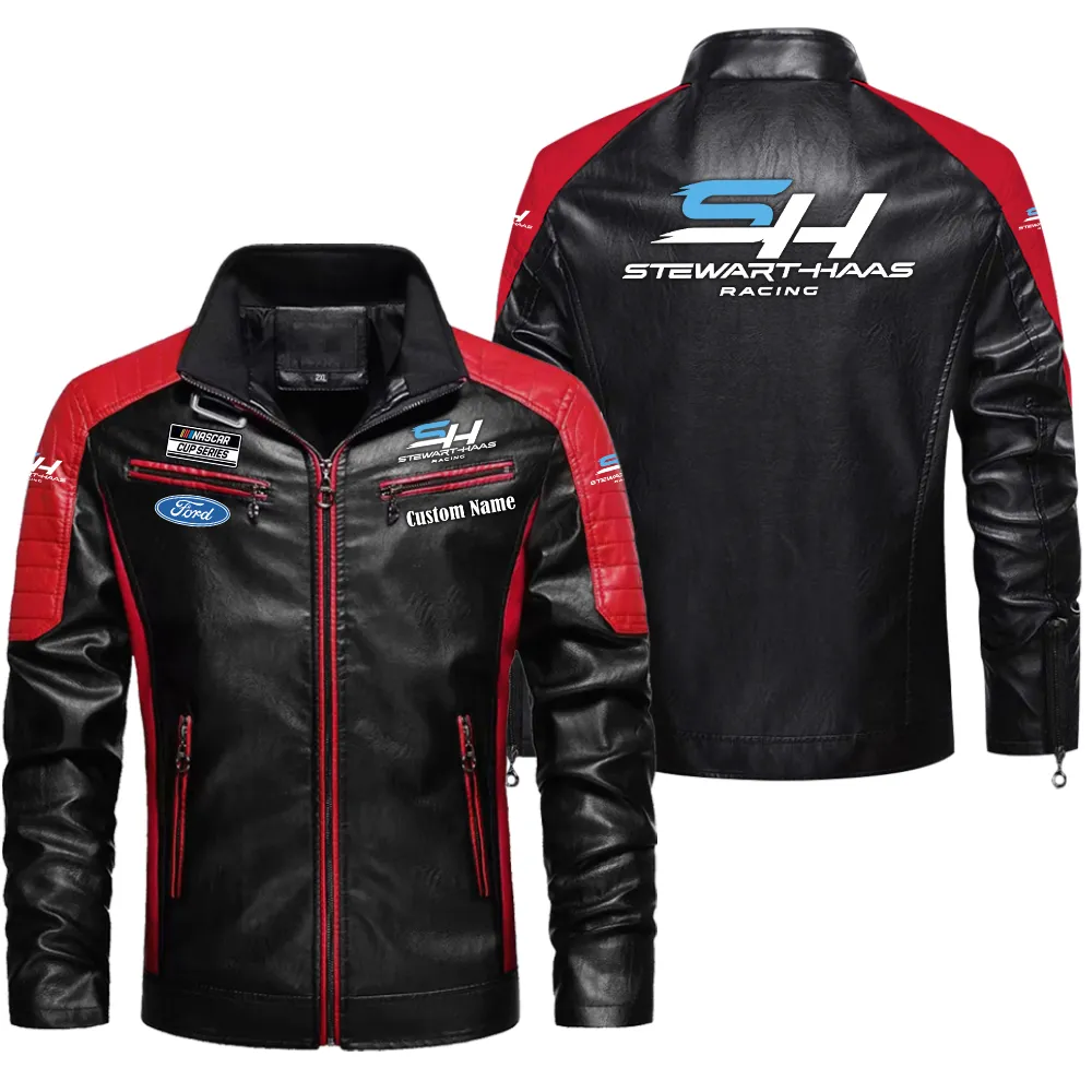 stihl custom herren lederjacke fr autoliebhaber perfektes geschenk mit namen car0401022296 rot