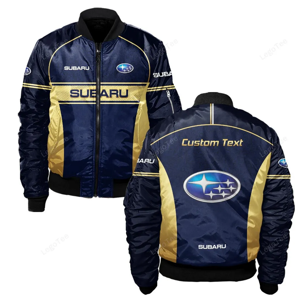 Subaru Bomberjacke für Sportwagen-Fans, All Over Print Geschenk für Auto-Enthusiasten Subaru Fans CAR137021325914-4