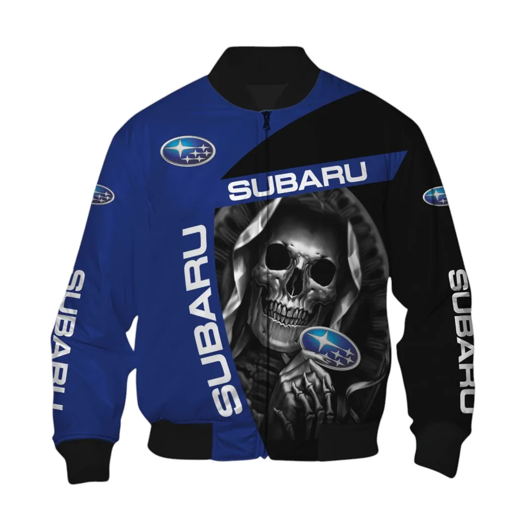 Subaru Bomberjacke für Sportwagen-Fans, All Over Print Geschenk für Auto-Enthusiasten Subaru Fans CAR6702212569