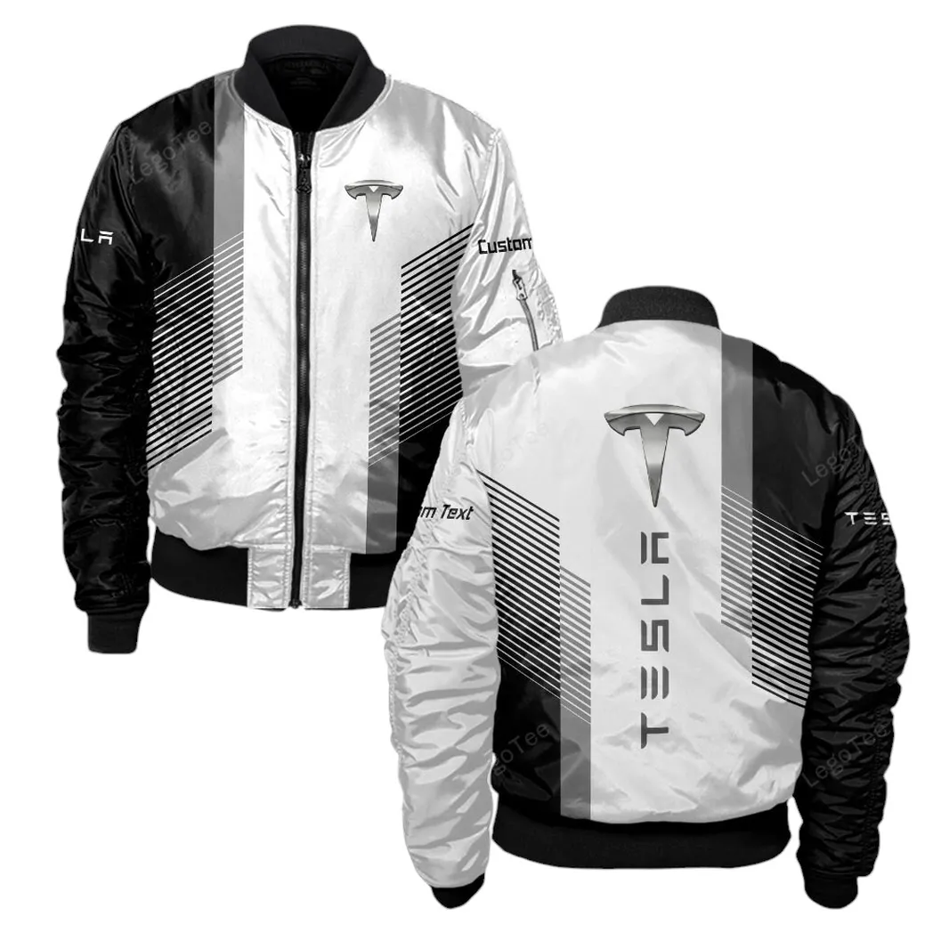 Tesla Bomberjacke für Sportwagen-Fans, All Over Print Geschenk für Auto-Enthusiasten Tesla Fans CAR10703122573