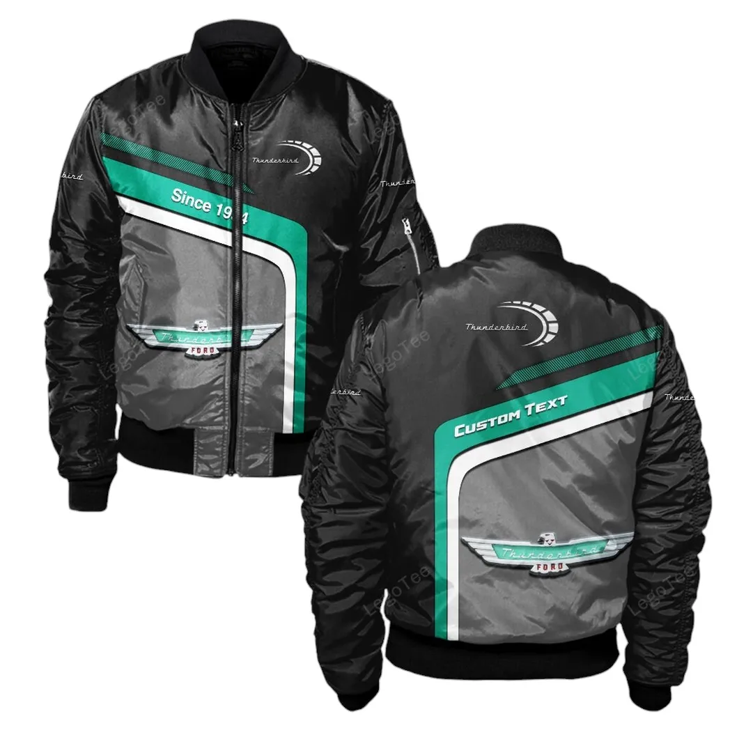 thunderbird bomberjacke fr sportwagen fans all over print geschenk fr auto enthusiasten thunderbird fans car11103032574