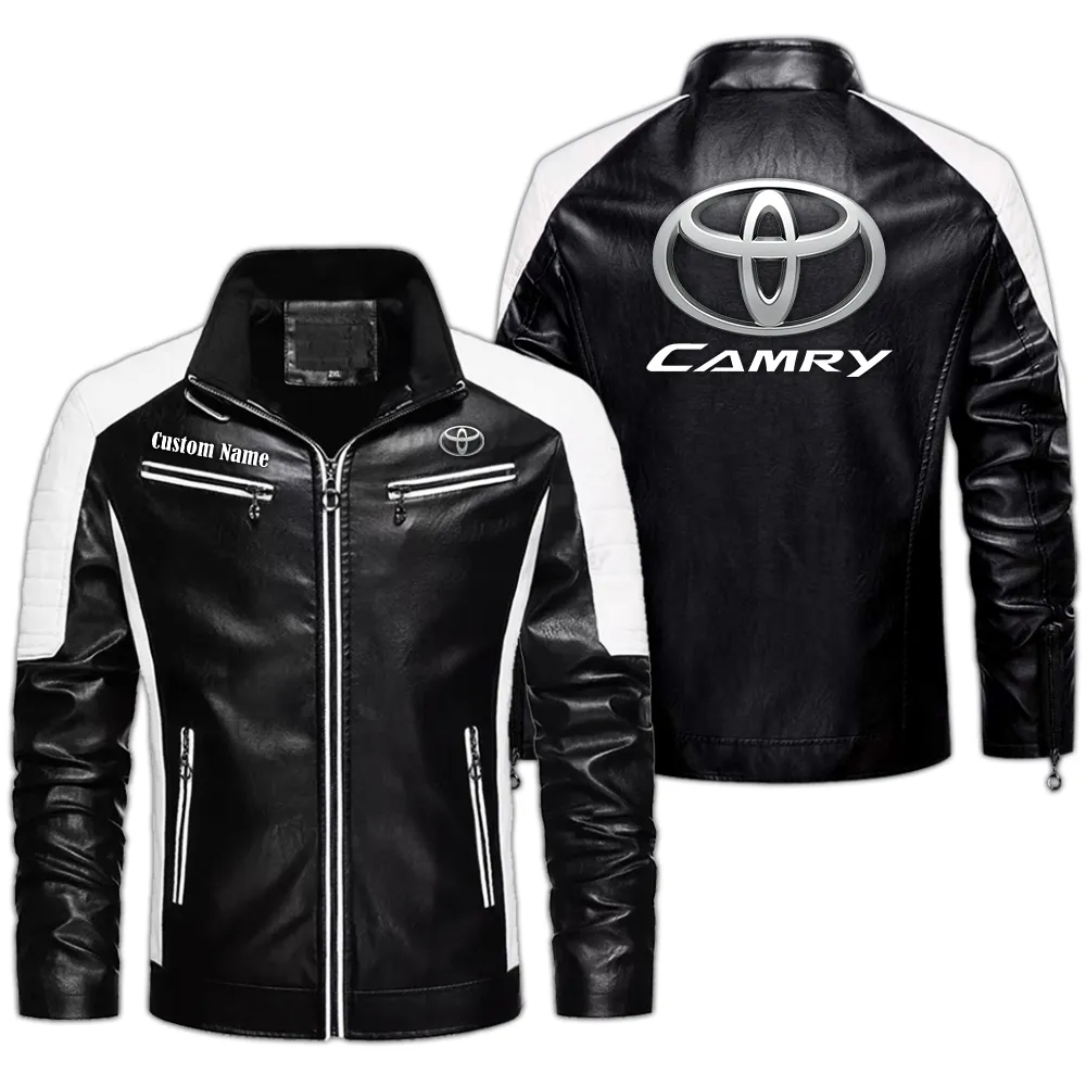 toyota 86 custom herren lederjacke fr autoliebhaber perfektes geschenk mit namen car0401022305 schwarz trzuz