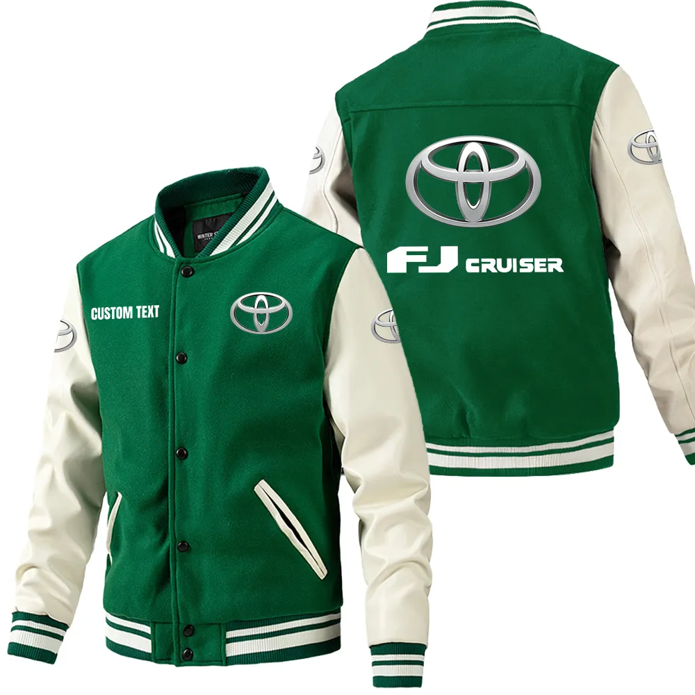 toyota fj cruiser leder baseballjacke fr auto fans rmel mit all over print personalisierbar mit wunschname car1801112218 grn igsh4