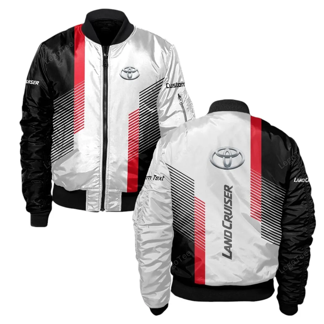 Toyota Land Cruiser Bomberjacke für Sportwagen-Fans, All Over Print Geschenk für Auto-Enthusiasten Toyota Land Cruiser Fans CAR10703122575