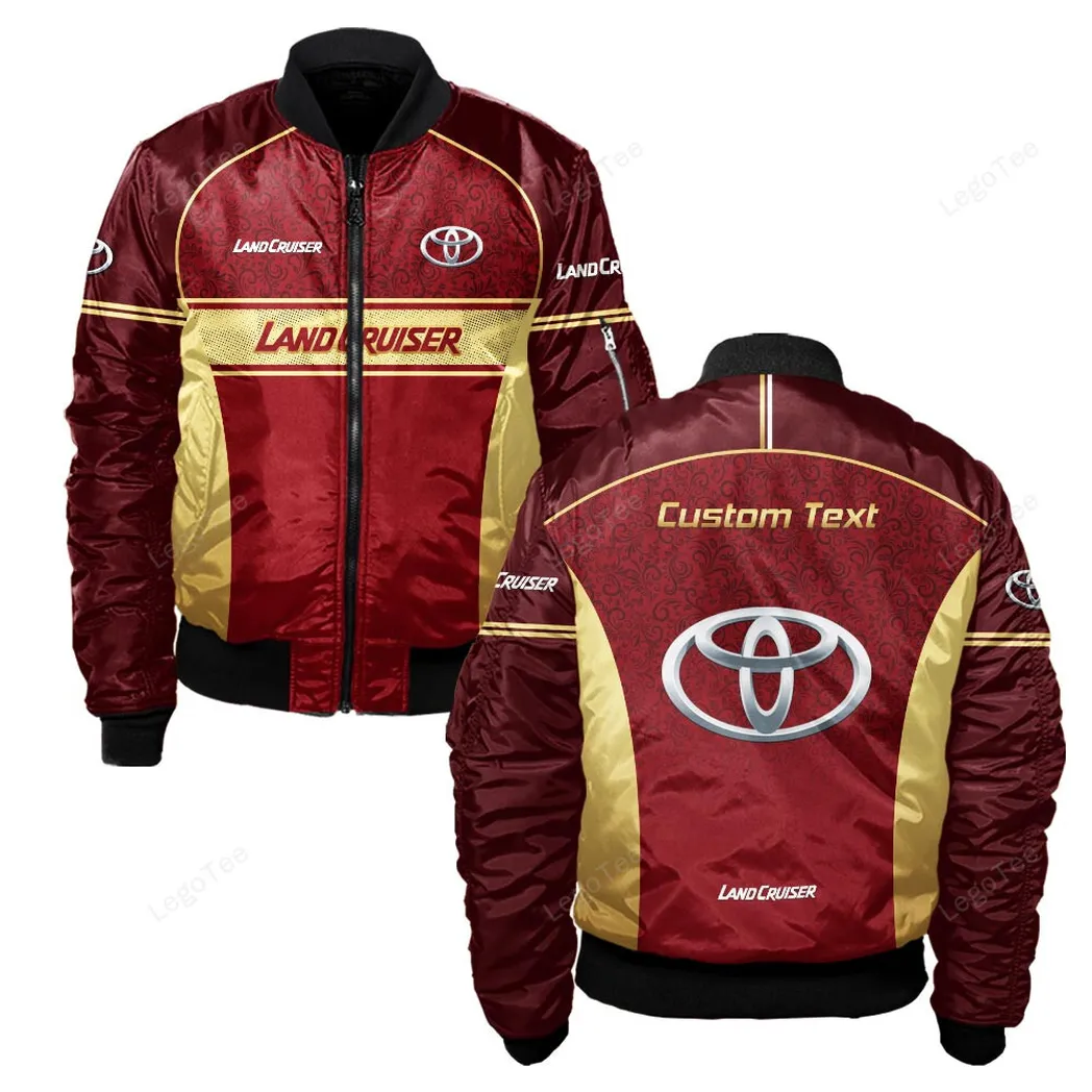 Toyota Land Cruiser Bomberjacke für Sportwagen-Fans, All Over Print Geschenk für Auto-Enthusiasten Toyota Land Cruiser Fans CAR137021325898-4