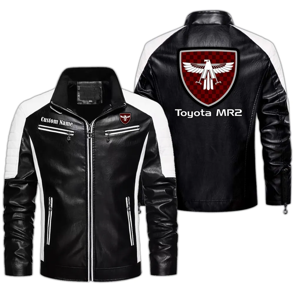 toyota mr2 custom herren lederjacke fr autoliebhaber perfektes geschenk mit namen car0401022315 schwarz 0okvl