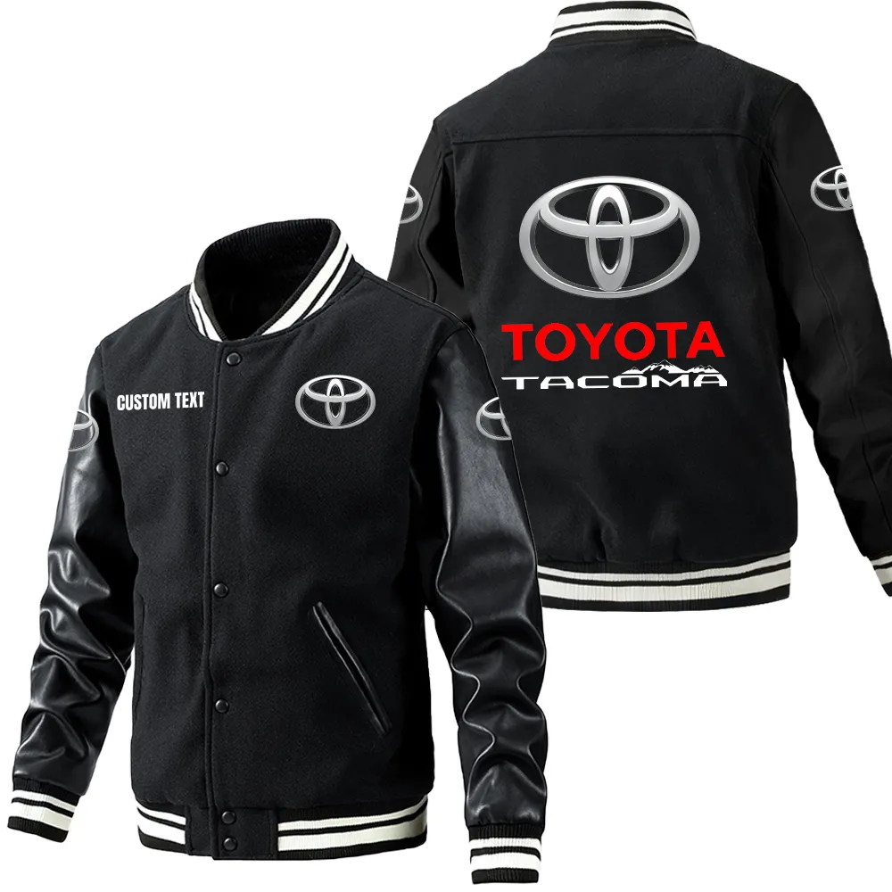 toyota tacoma leder baseballjacke fr auto fans rmel mit all over print personalisierbar mit wunschname car1801112227 schwarz k1k2k