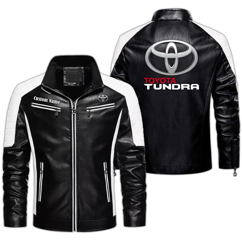 toyota tundra custom herren lederjacke fr autoliebhaber perfektes geschenk mit namen car0401022320 schwarz 01gk9