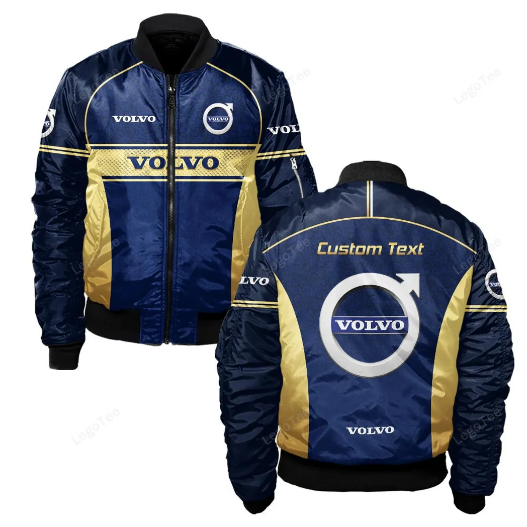 Volvo Bomberjacke für Sportwagen-Fans, All Over Print Geschenk für Auto-Enthusiasten Volvo Fans CAR137021325900-4