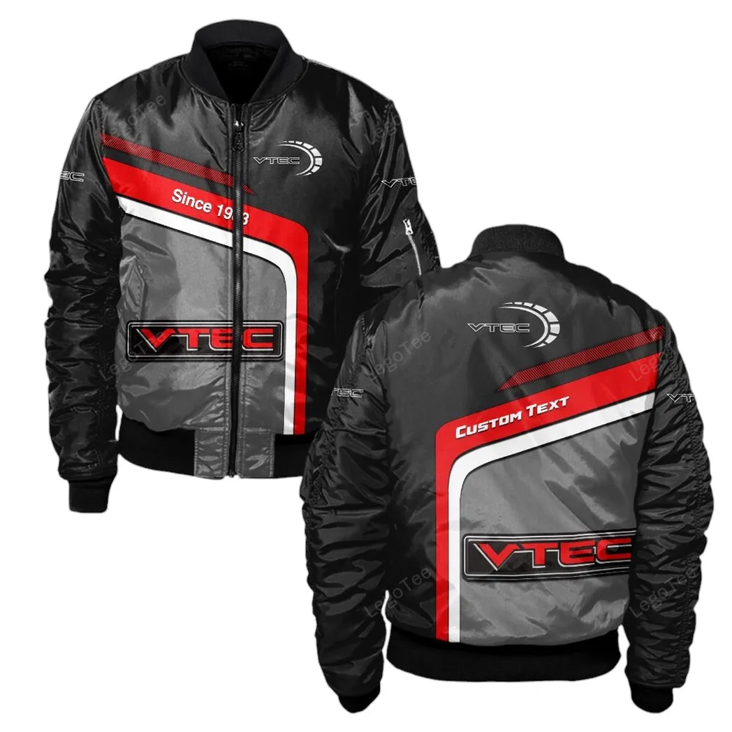 VTEC Bomberjacke für Sportwagen-Fans, All Over Print Geschenk für Auto-Enthusiasten VTEC Fans CAR11103032580