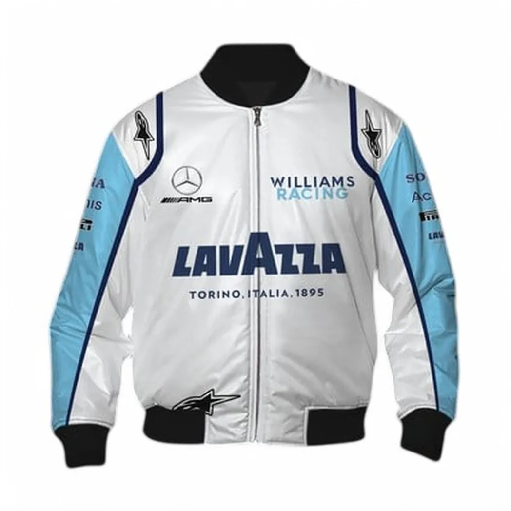 Williams Racing Personalisierte Bomberjacke für Auto-Liebhaber – Vintage 3D Print & Namensdruck Williams Racing CAR40704092502