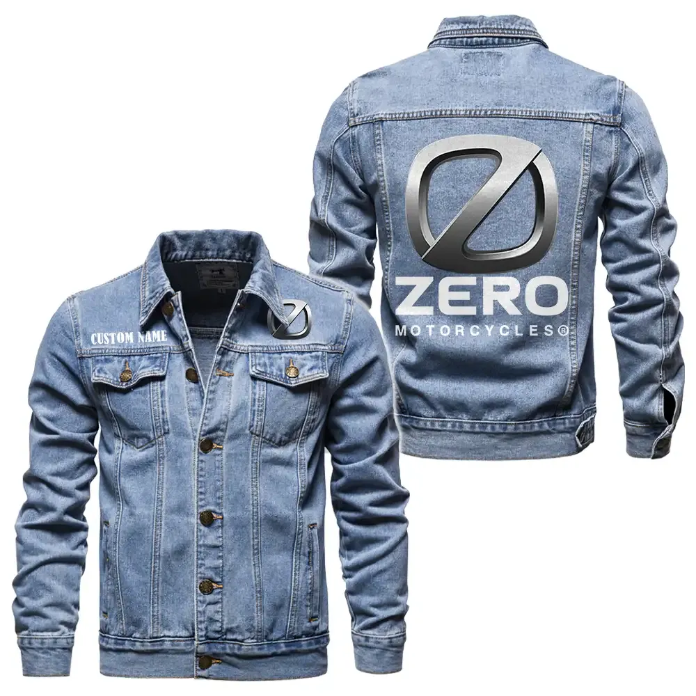 zero motorcycles jeansjacke fr auto fans vintage stil mit wunschname personalisierbar car1901132323 hellblau j7tol