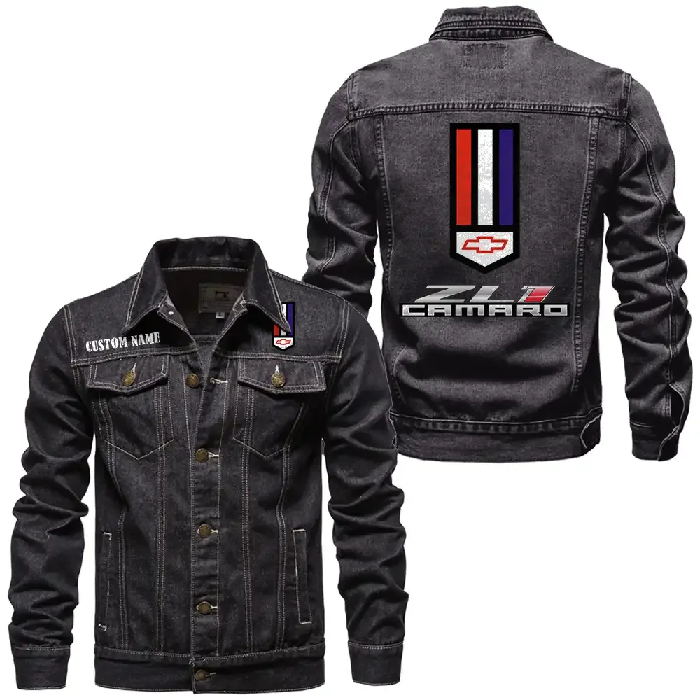 zl1 jeansjacke fr auto fans vintage stil mit wunschname personalisierbar car1901132326 schwarz wwpap