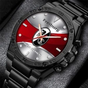 SC Freiburg Armbanduhr, Ganzflächig  bedruckte Armbanduhr fur SC Freiburg fans BDE100082025118
