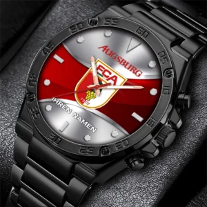 FC Augsburg Armbanduhr, Ganzflächig  bedruckte Armbanduhr fur FC Augsburg fans BDE100082025122