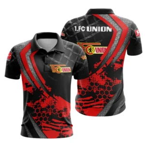 1. FC Union Berlin Poloshirt, Ganzflächig bedruckte Poloshirt fur 1. FC Union Berlin fans BDE01082125139