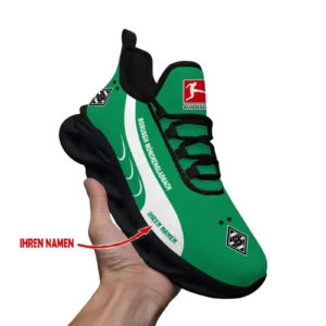Borussia Mönchengladbach Max Soul Schuhe, Ganzflächig bedruckte Max Soul Schuhe fur Borussia Mönchengladbach fans BDE69082225110 - Schwarz