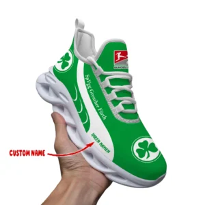 SpVgg Greuther Fürth Max Soul Schuhe, Ganzflächig bedruckte Max Soul Schuhe fur SpVgg Greuther Fürth fans BDE69082225124 - Weiß