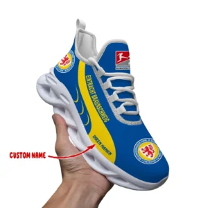 Eintracht Braunschweig Max Soul Schuhe, Ganzflächig bedruckte Max Soul Schuhe fur Eintracht Braunschweig fans BDE69082225127 - Weiß