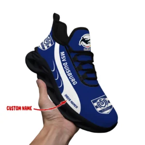 MSV Duisburg Max Soul Schuhe, Ganzflächig bedruckte Max Soul Schuhe fur MSV Duisburg fans BDE69082225152 - Schwarz