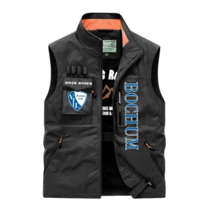 VfL Bochum Ärmellose Outdoor-Weste, Ganzflächig bedruckte Outdoor-Weste fur VfL Bochum fans BDE96082125112 - Schwarz