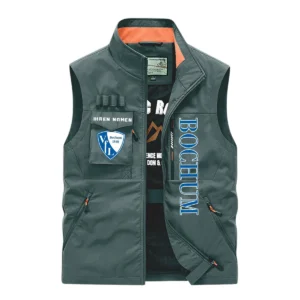 VfL Bochum Ärmellose Outdoor-Weste, Ganzflächig bedruckte Outdoor-Weste fur VfL Bochum fans BDE96082125112 - Grün