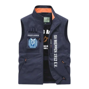 SV Meppen Ärmellose Outdoor-Weste, Ganzflächig bedruckte Outdoor-Weste fur SV Meppen fans BDE96082125154 - Marineblau